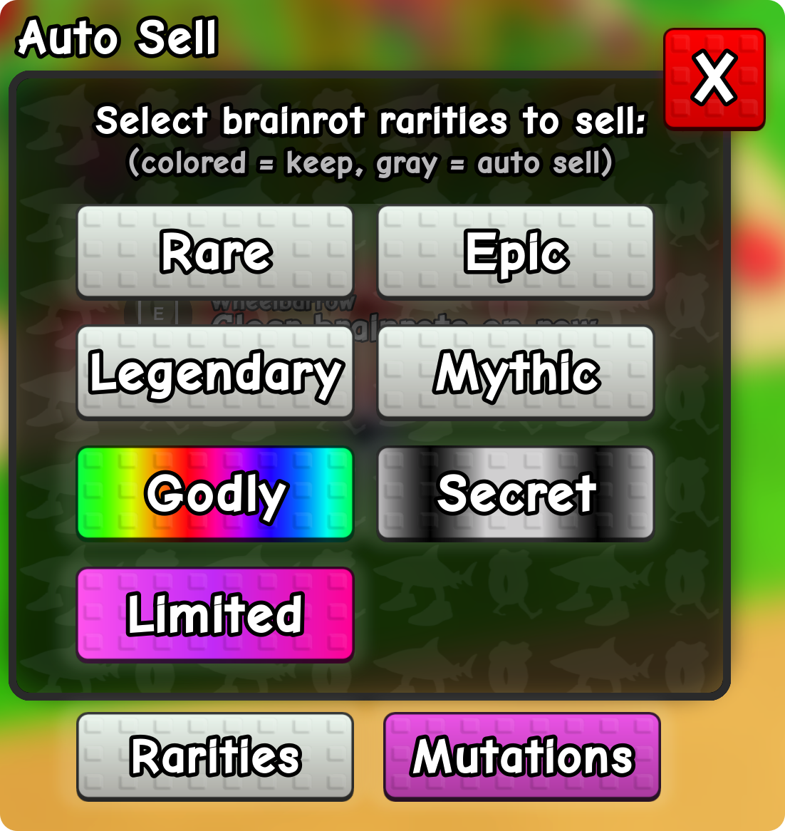 Plants vs Brainrots — Auto‑sell settings