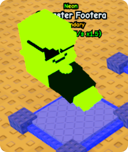 Plants vs Brainrots — Gangster Footera (neon)